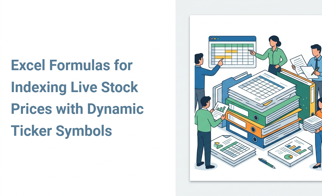 Excel Formulas for Indexing Live Stock Prices with Dynamic Ticker Symbols