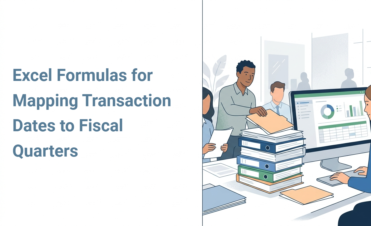 Excel Formulas for Mapping Transaction Dates to Fiscal Quarters