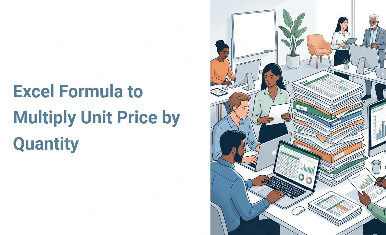 Excel Formula to Multiply Unit Price by Quantity
