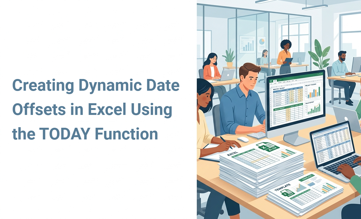 Creating Dynamic Date Offsets in Excel Using the TODAY Function