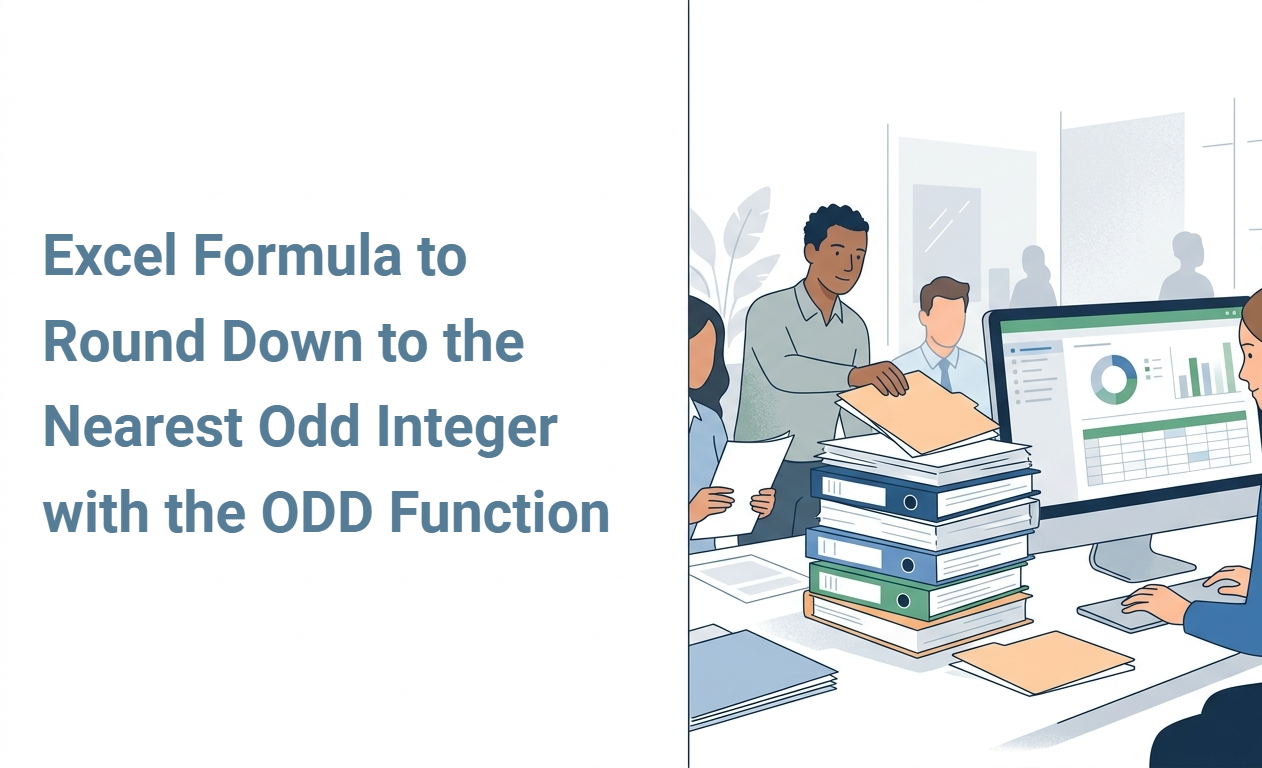 Excel Formula to Round Down to the Nearest Odd Integer with the ODD Function