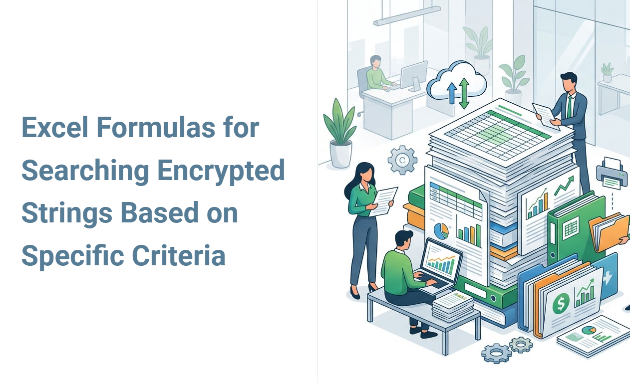 Excel Formulas for Searching Encrypted Strings Based on Specific Criteria