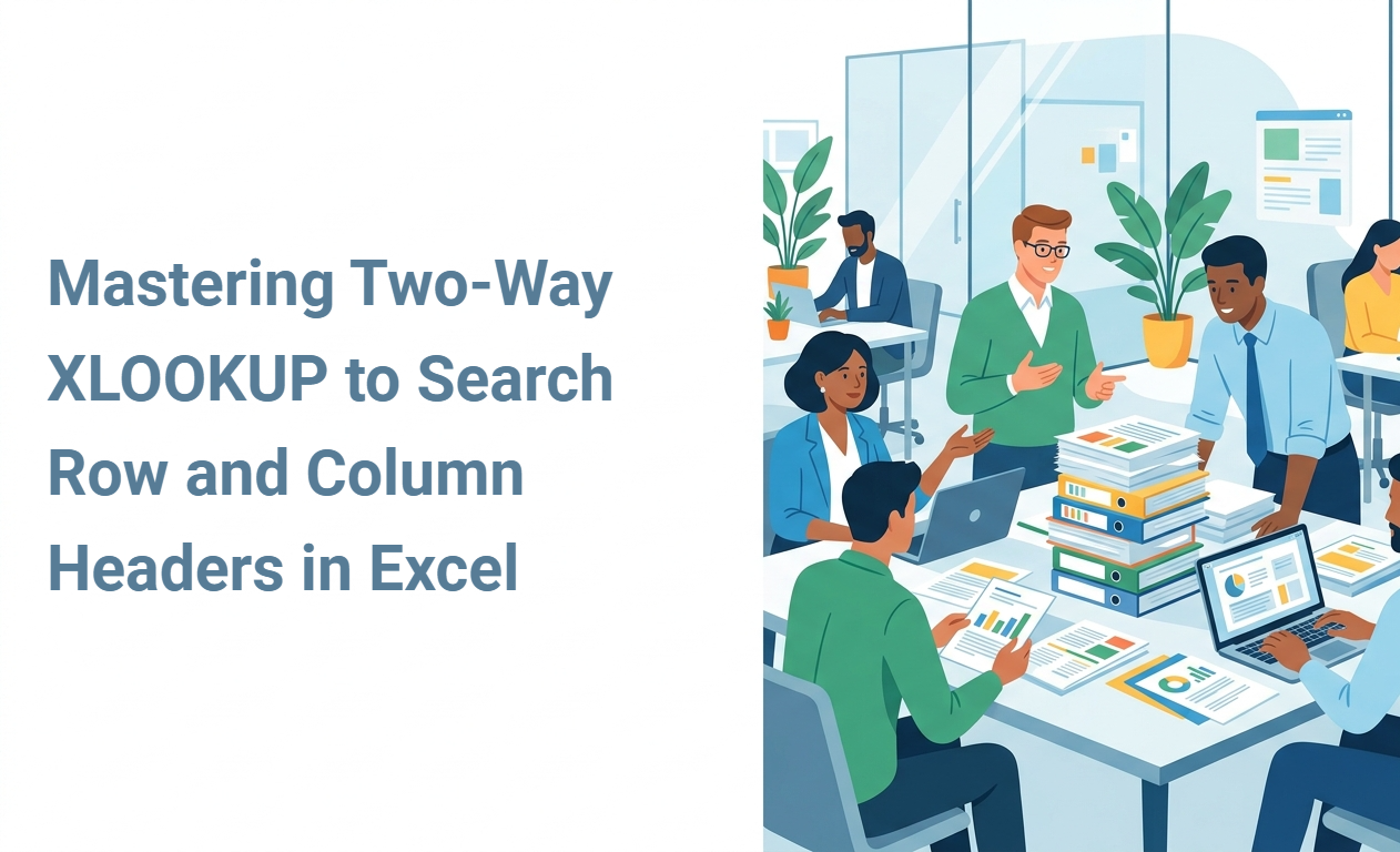 Mastering Two-Way XLOOKUP to Search Row and Column Headers in Excel