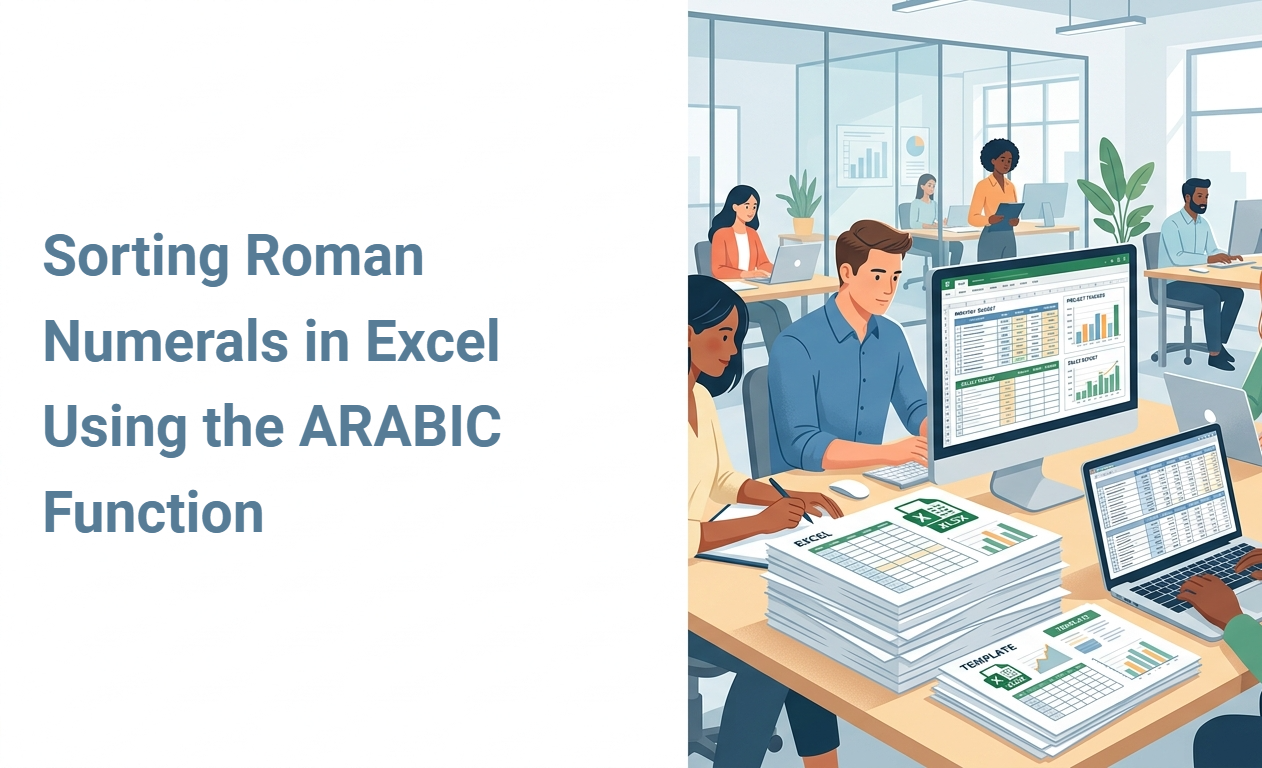 Sorting Roman Numerals in Excel Using the ARABIC Function