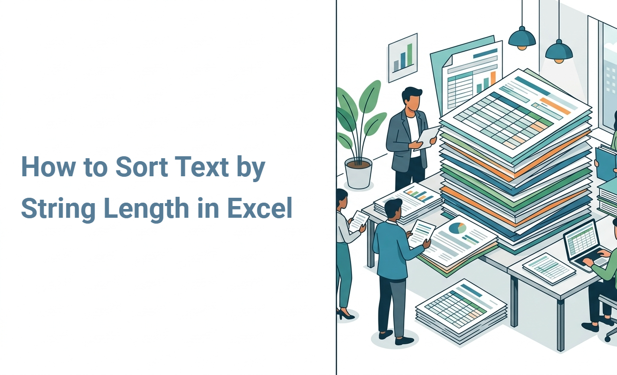 How to Sort Text by String Length in Excel