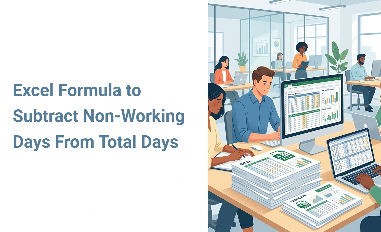 Excel Formula to Subtract Non-Working Days From Total Days