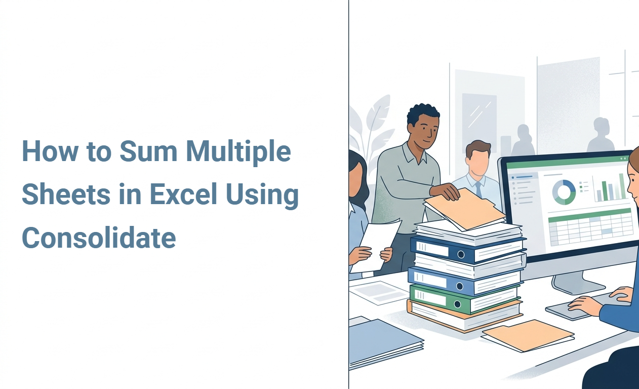 How to Sum Multiple Sheets in Excel Using Consolidate