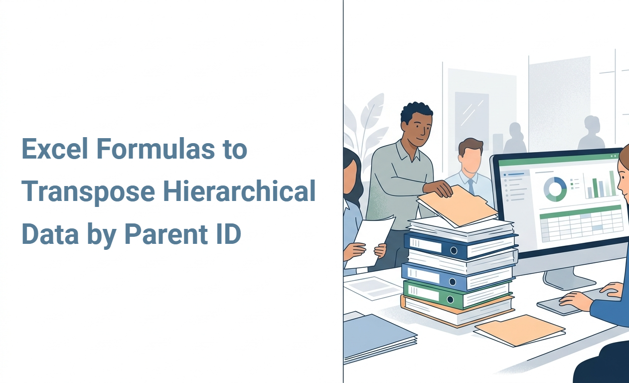 Excel Formulas to Transpose Hierarchical Data by Parent ID