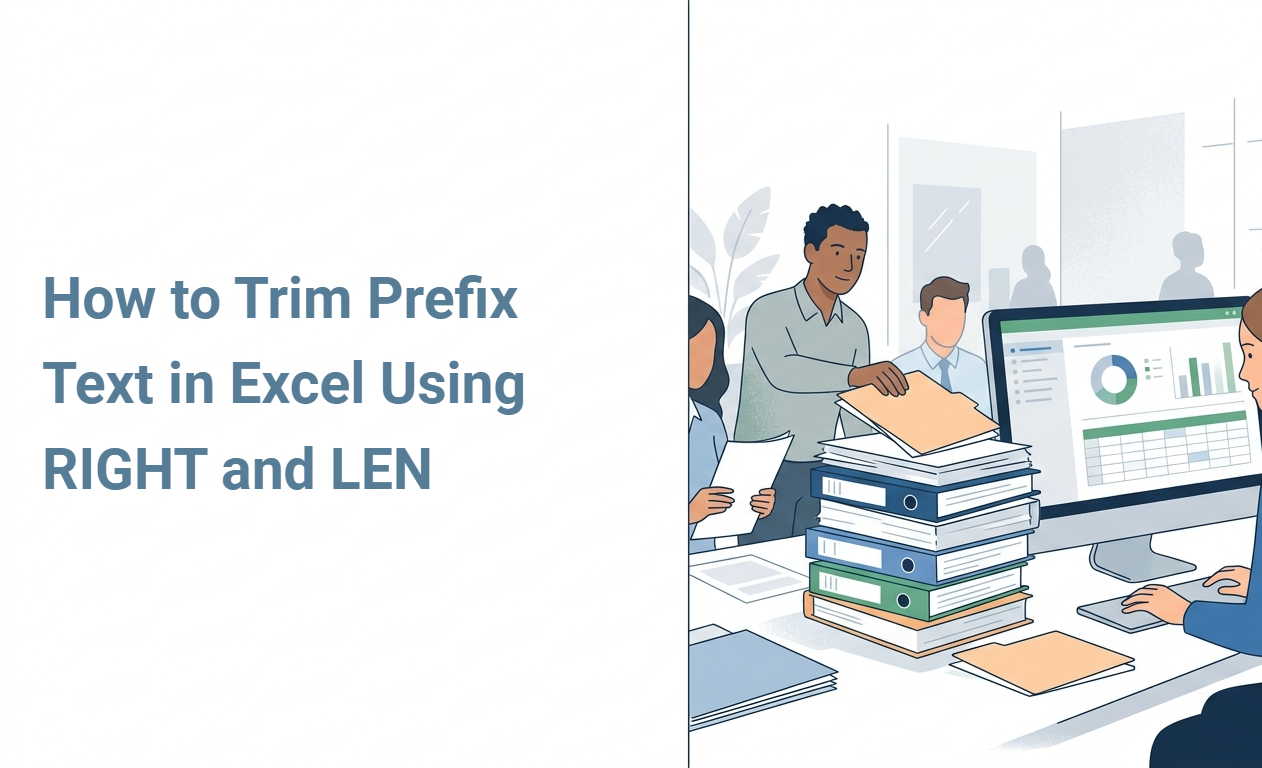 How to Trim Prefix Text in Excel Using RIGHT and LEN