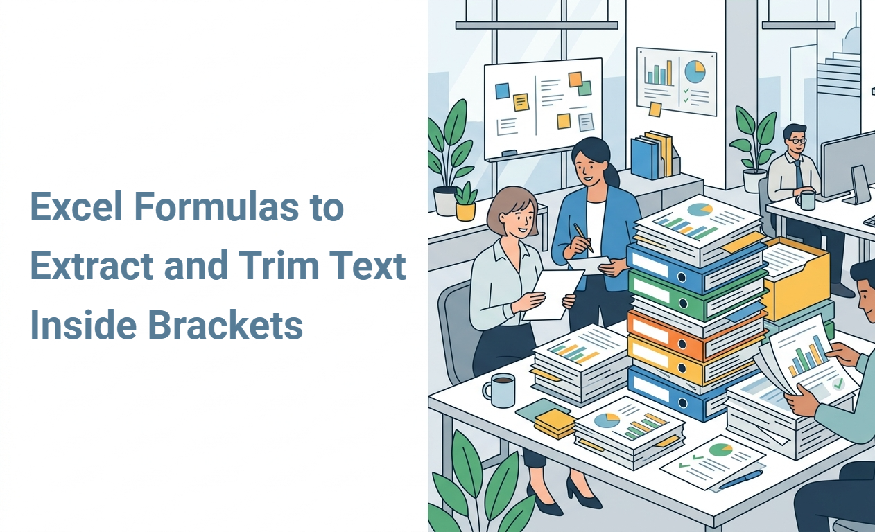 Excel Formulas to Extract and Trim Text Inside Brackets