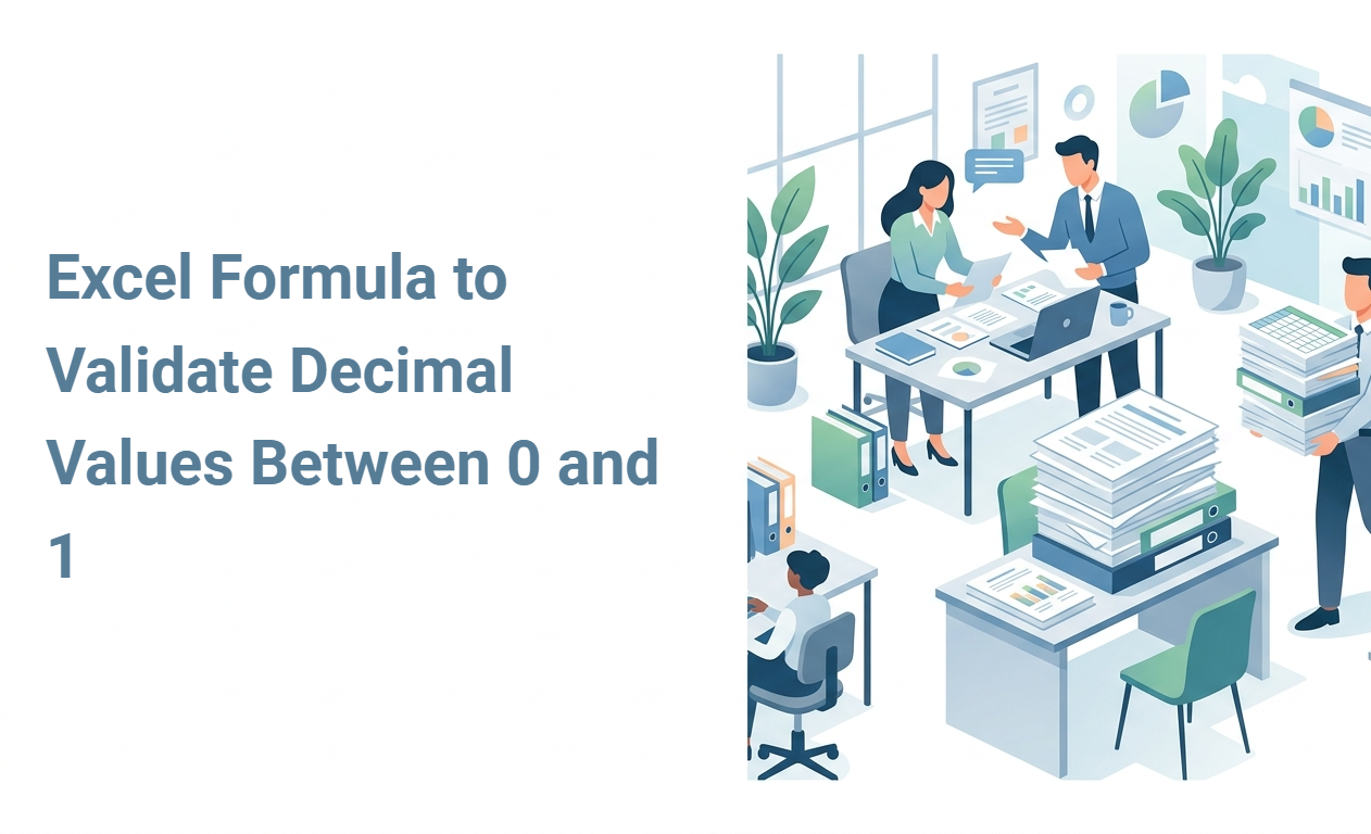 Excel Formula to Validate Decimal Values Between 0 and 1