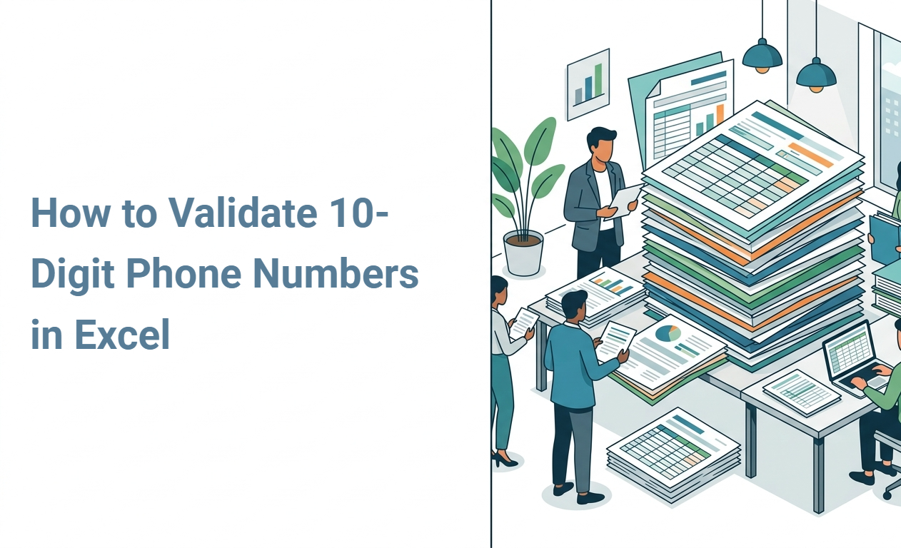 How to Validate 10-Digit Phone Numbers in Excel