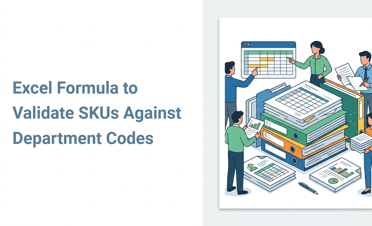 Excel Formula to Validate SKUs Against Department Codes