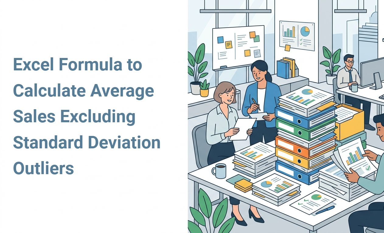 Excel Formula to Calculate Average Sales Excluding Standard Deviation Outliers