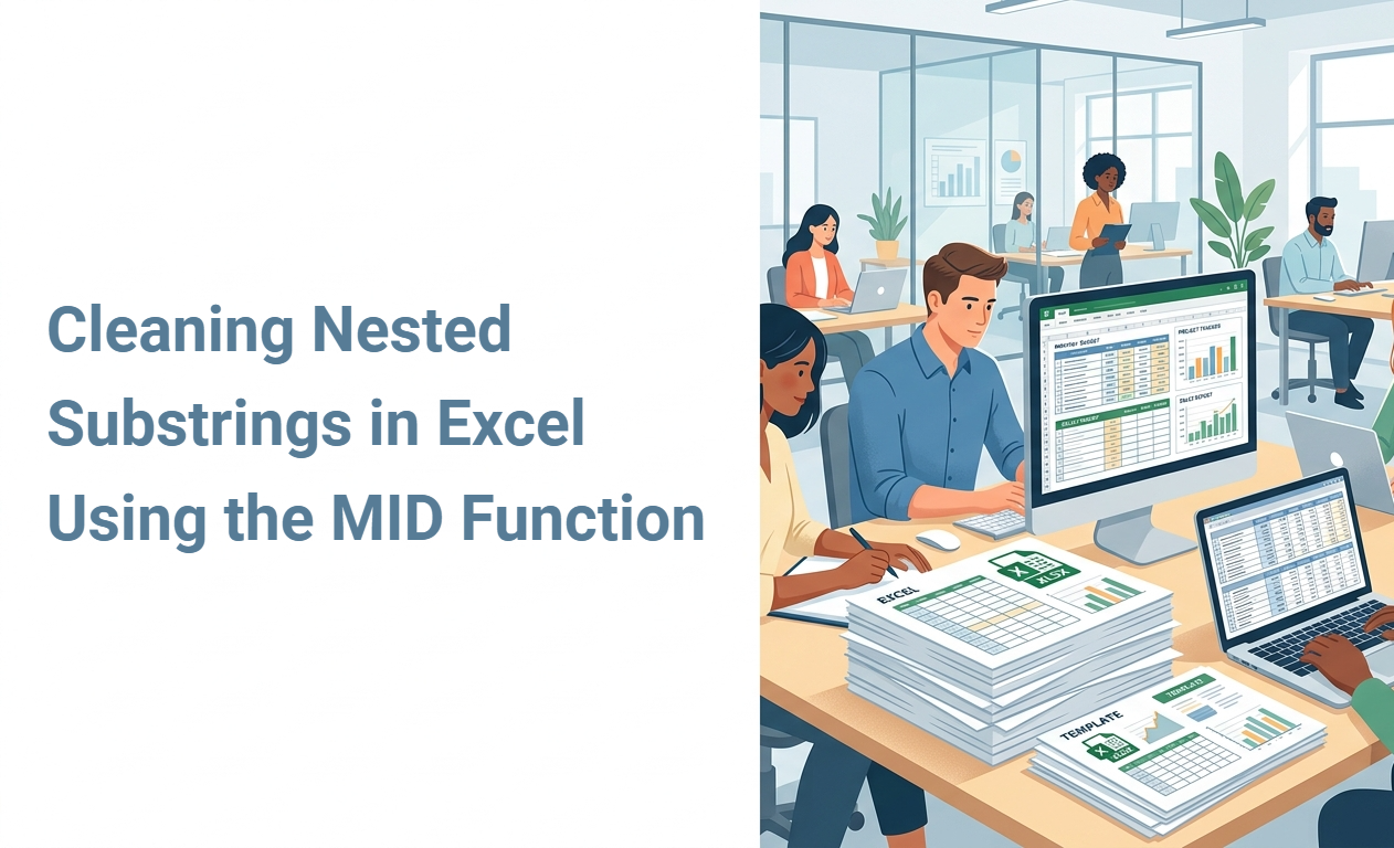 Cleaning Nested Substrings in Excel Using the MID Function