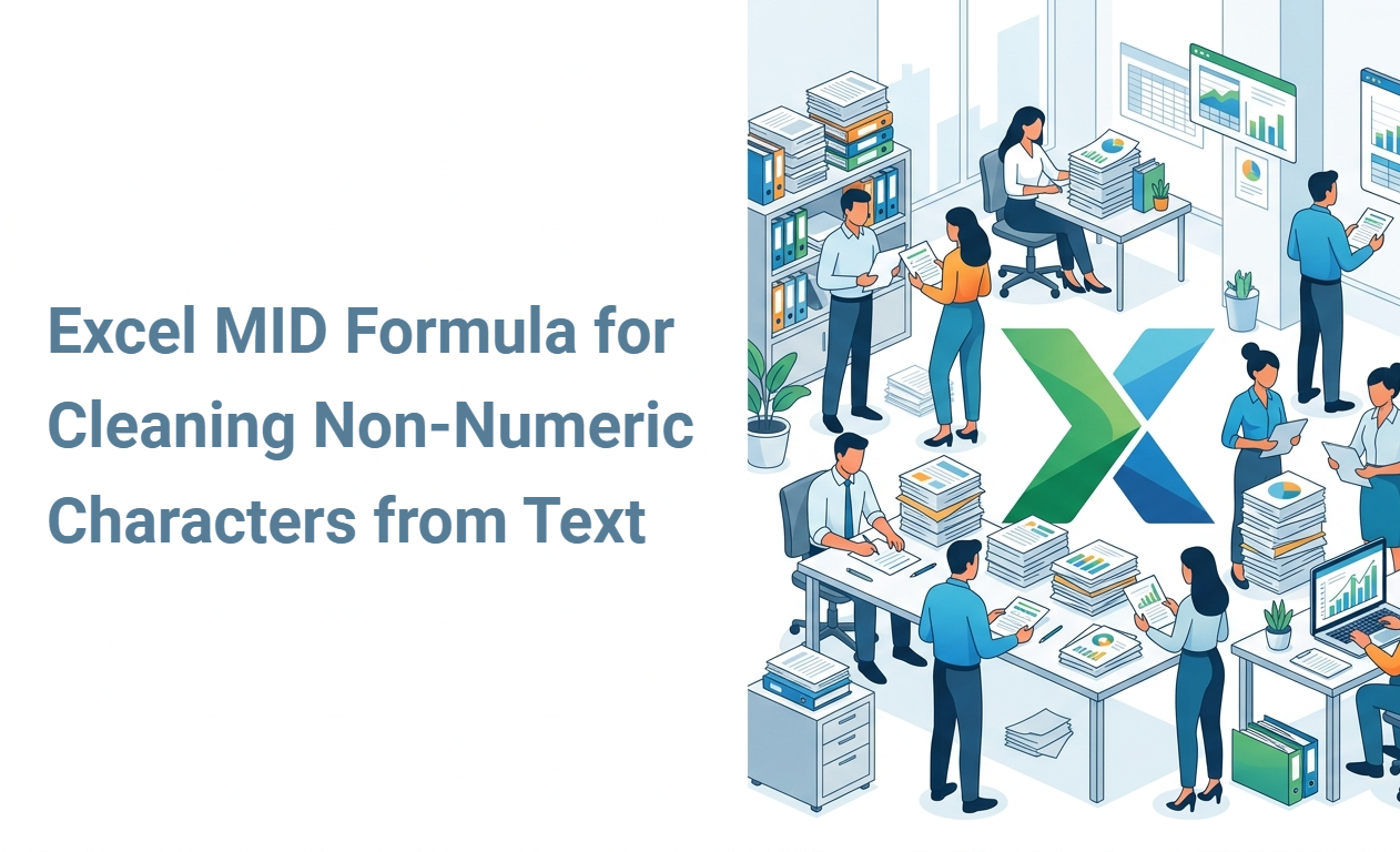 Excel MID Formula for Cleaning Non-Numeric Characters from Text