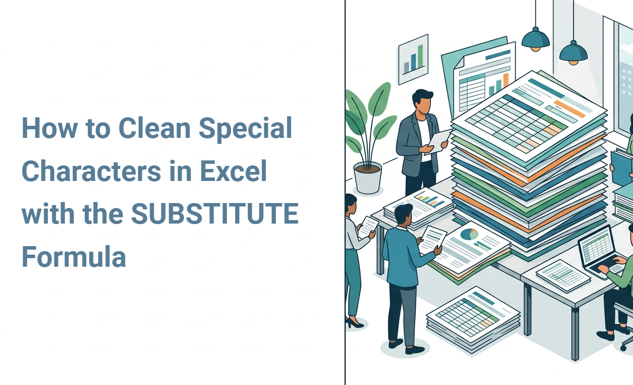 How to Clean Special Characters in Excel with the SUBSTITUTE Formula