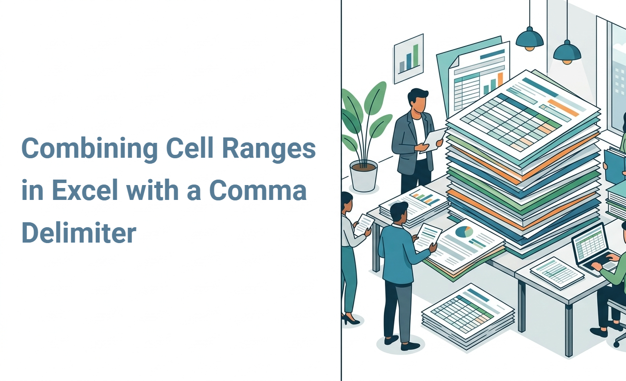Combining Cell Ranges in Excel with a Comma Delimiter