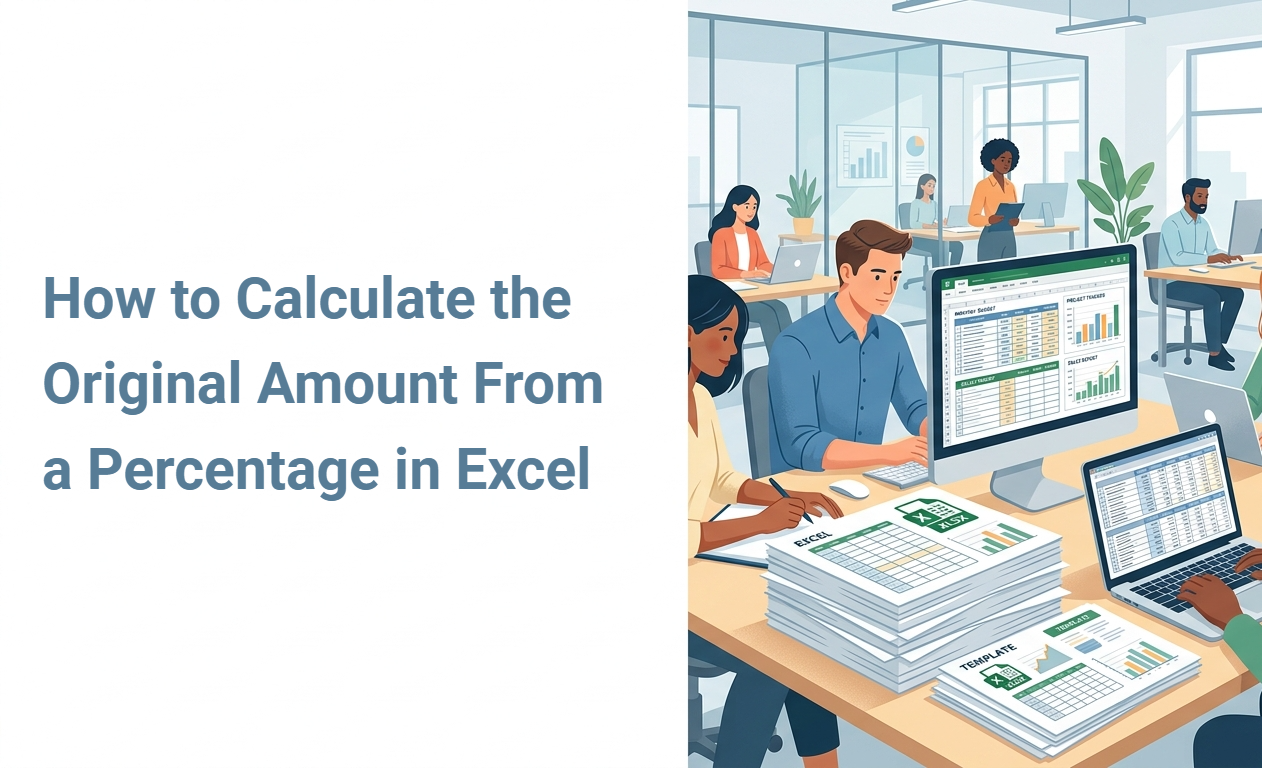 How to Calculate the Original Amount From a Percentage in Excel