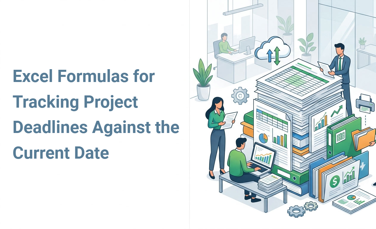 Excel Formulas for Tracking Project Deadlines Against the Current Date