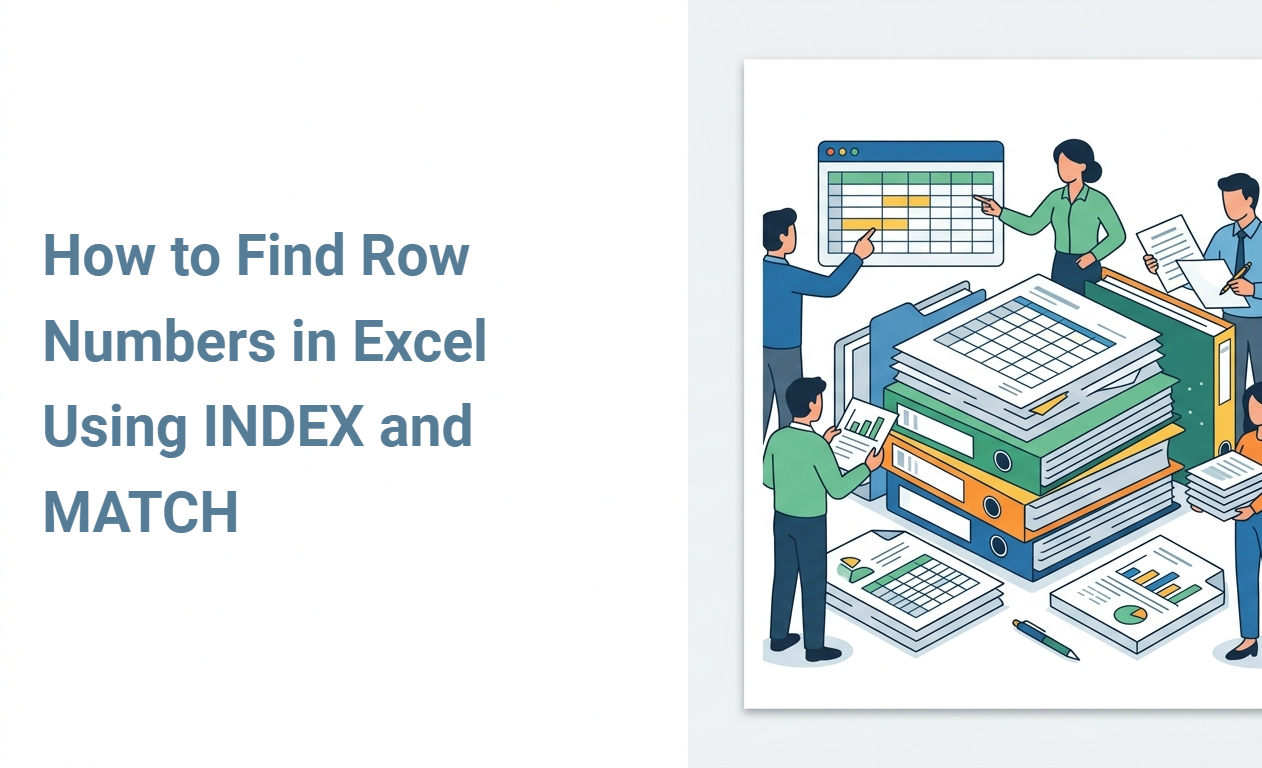 How to Find Row Numbers in Excel Using INDEX and MATCH