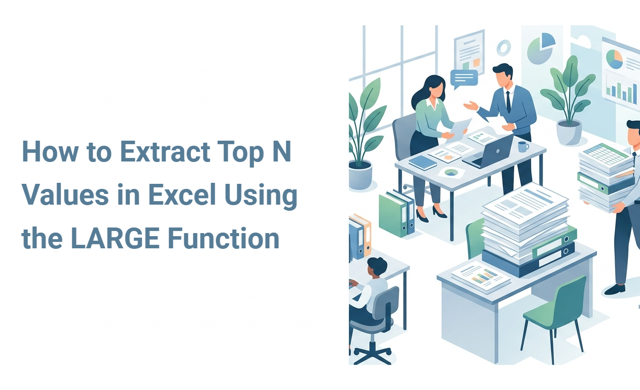 How to Extract Top N Values in Excel Using the LARGE Function