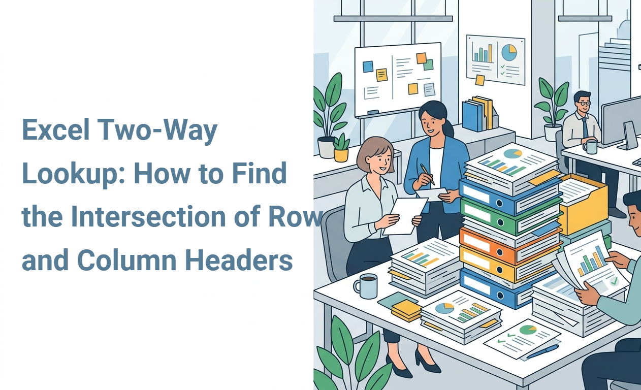 Excel Two-Way Lookup: How to Find the Intersection of Row and Column Headers