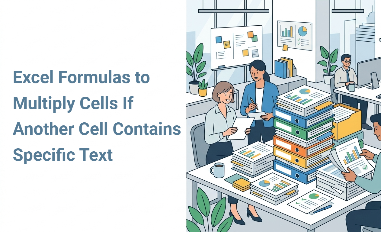 Excel Formulas to Multiply Cells If Another Cell Contains Specific Text