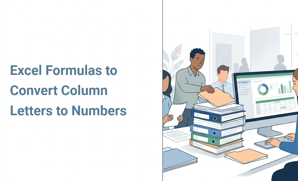 Excel Formulas to Convert Column Letters to Numbers