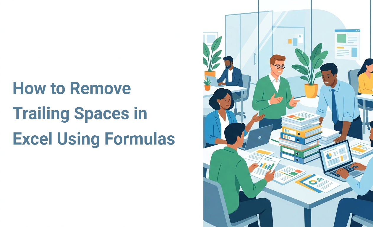 How to Remove Trailing Spaces in Excel Using Formulas