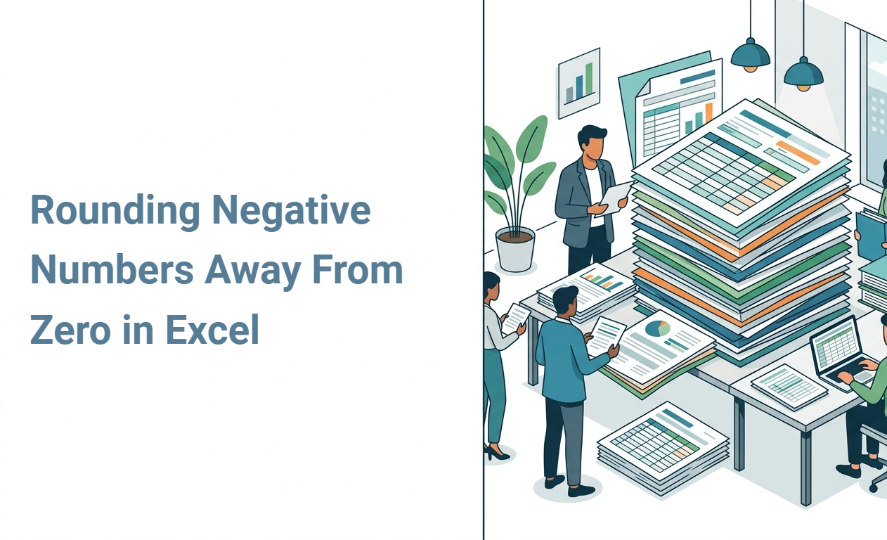 Rounding Negative Numbers Away From Zero in Excel