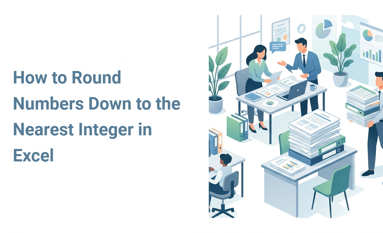 How to Round Numbers Down to the Nearest Integer in Excel