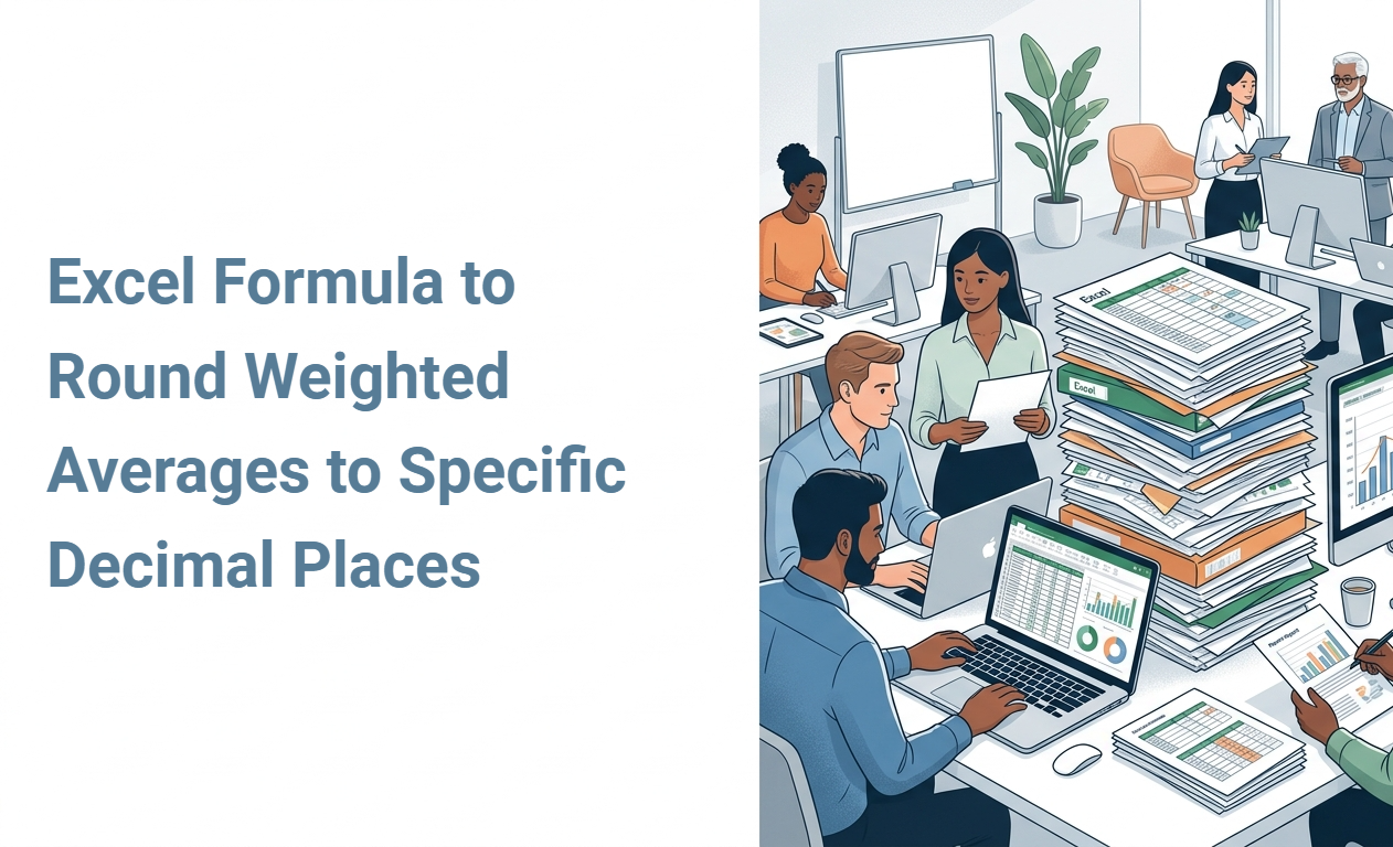 Excel Formula to Round Weighted Averages to Specific Decimal Places