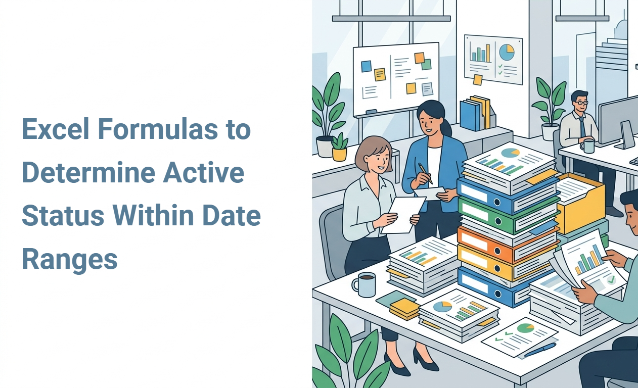Excel Formulas to Determine Active Status Within Date Ranges