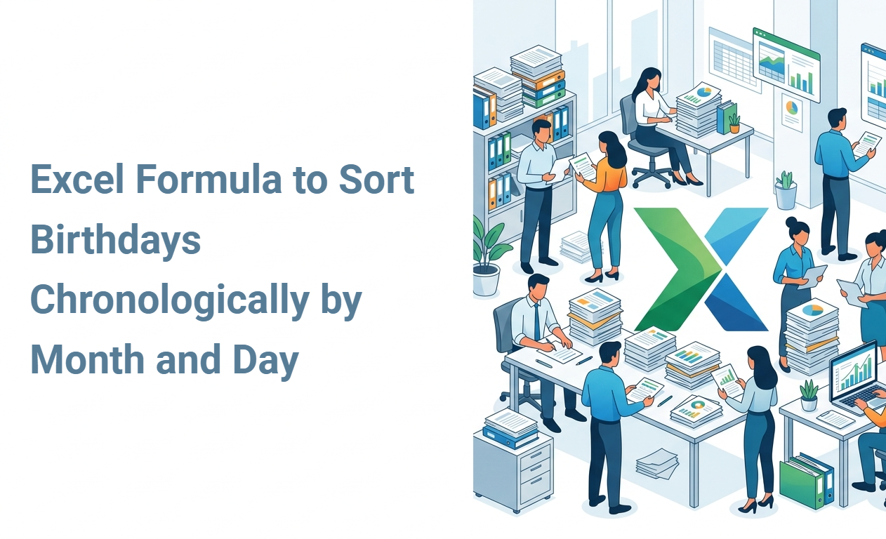 Excel Formula to Sort Birthdays Chronologically by Month and Day