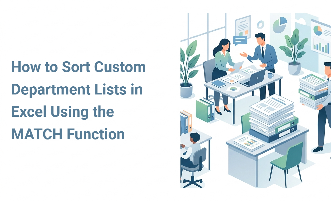 How to Sort Custom Department Lists in Excel Using the MATCH Function