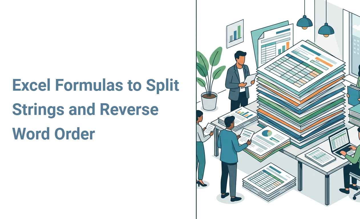 Excel Formulas to Split Strings and Reverse Word Order