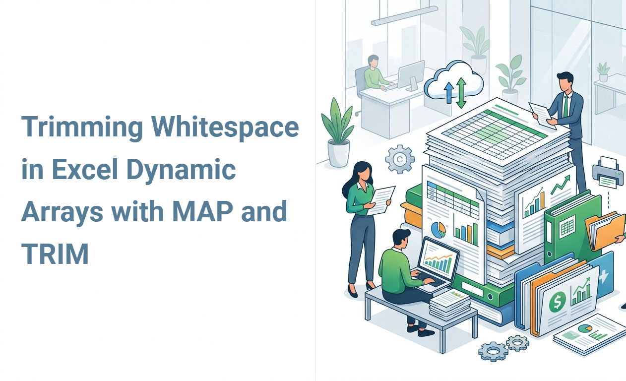 Trimming Whitespace in Excel Dynamic Arrays with MAP and TRIM