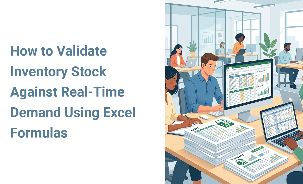 How to Validate Inventory Stock Against Real-Time Demand Using Excel Formulas