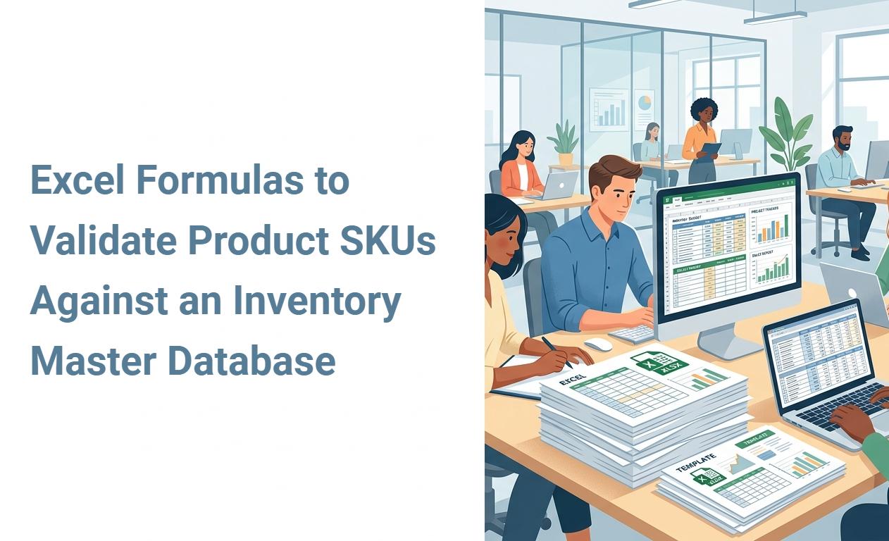 Excel Formulas to Validate Product SKUs Against an Inventory Master Database