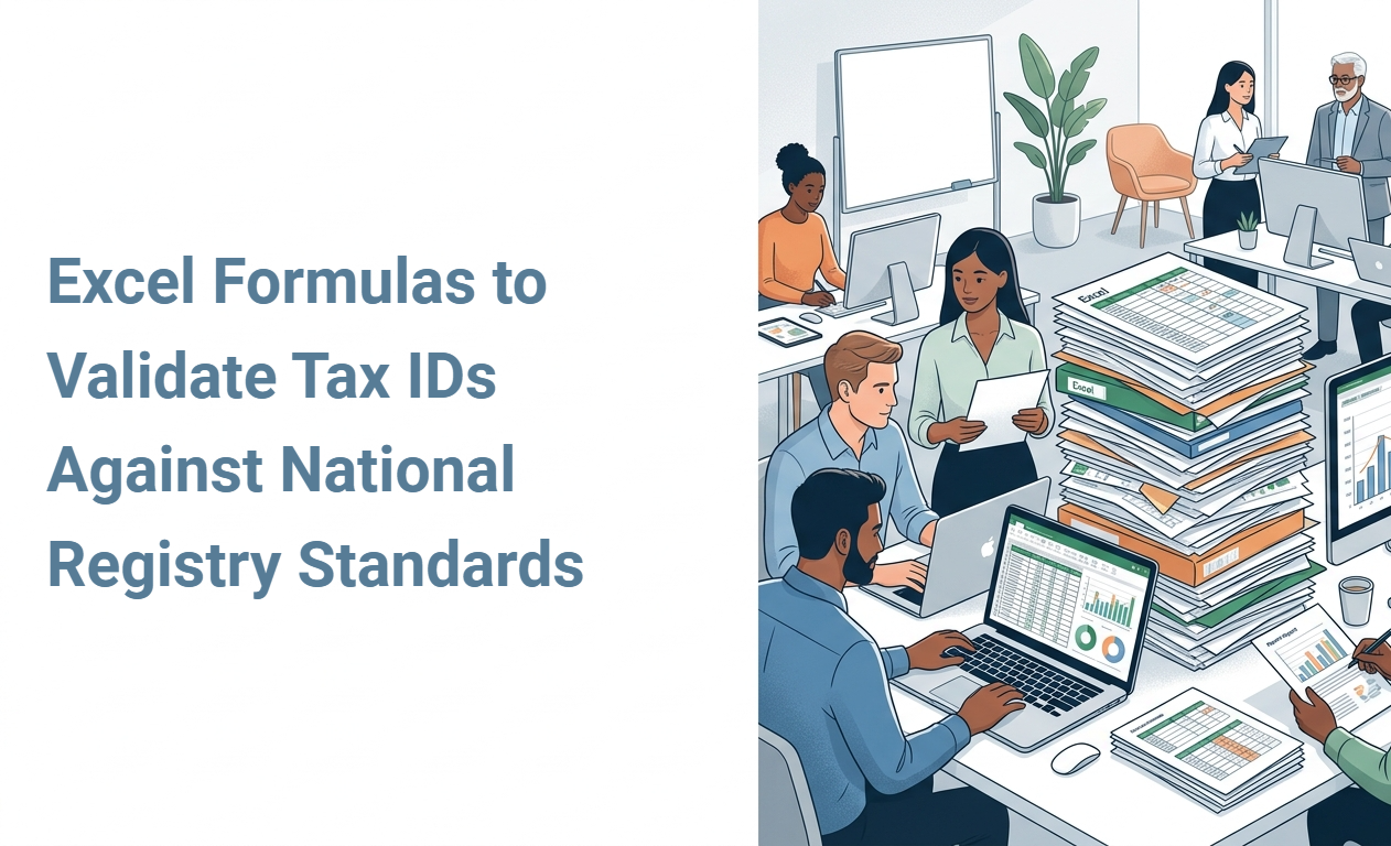 Excel Formulas to Validate Tax IDs Against National Registry Standards