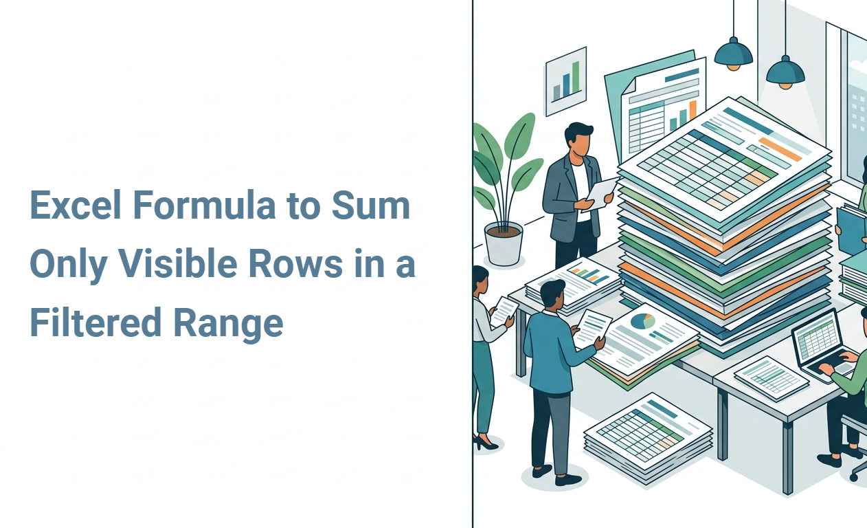 Excel Formula to Sum Only Visible Rows in a Filtered Range