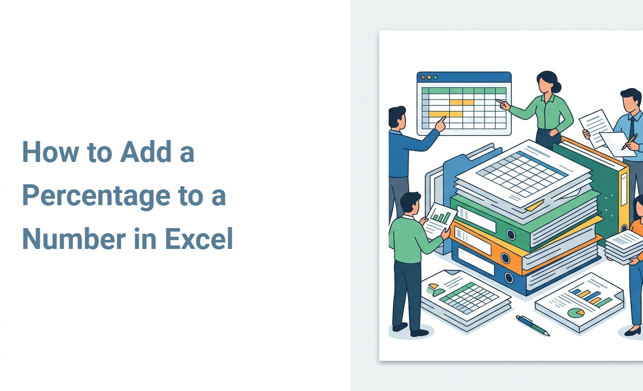 How to Add a Percentage to a Number in Excel