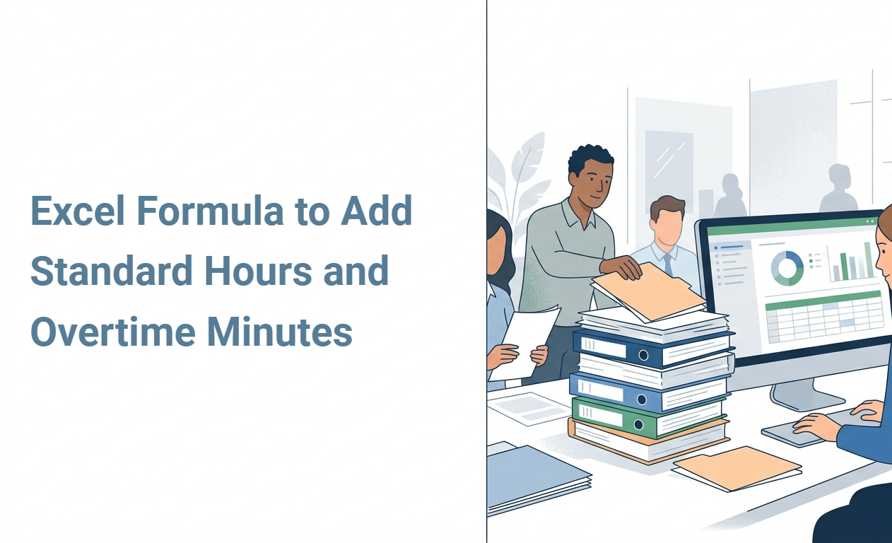 Excel Formula to Add Standard Hours and Overtime Minutes