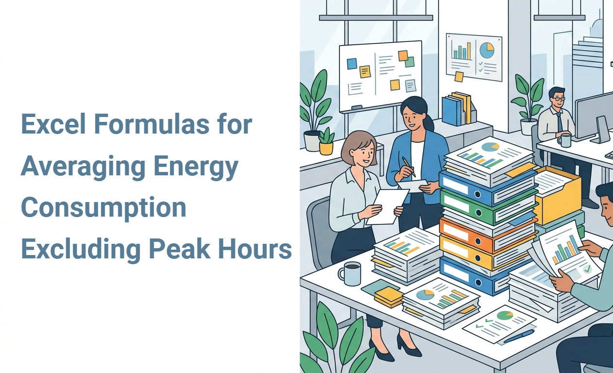 Excel Formulas for Averaging Energy Consumption Excluding Peak Hours