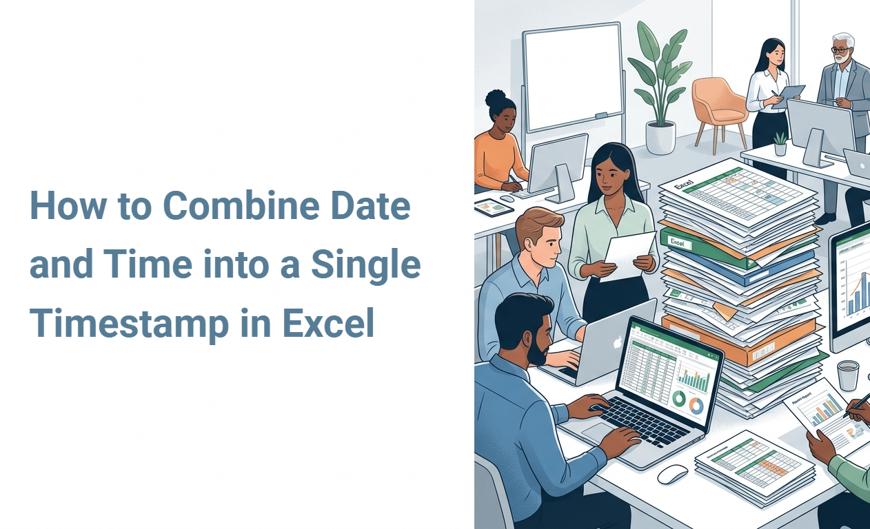 How to Combine Date and Time into a Single Timestamp in Excel