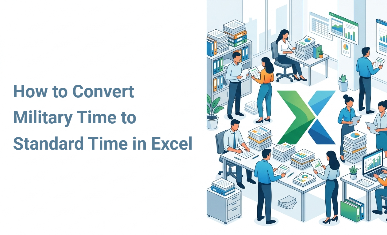 How to Convert Military Time to Standard Time in Excel