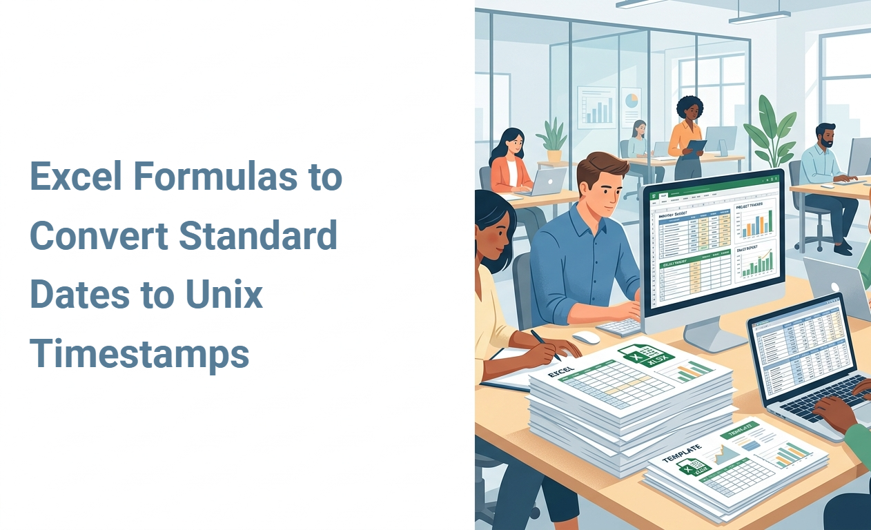 Excel Formulas to Convert Standard Dates to Unix Timestamps