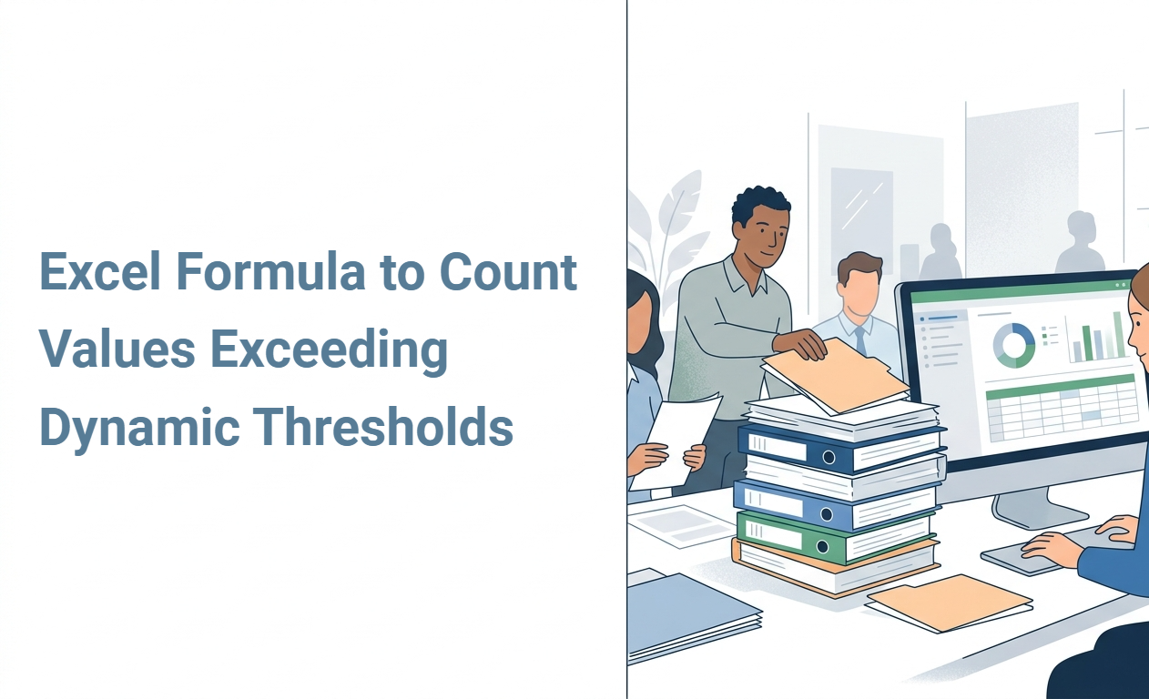 Excel Formula to Count Values Exceeding Dynamic Thresholds