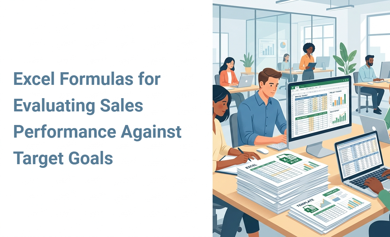 Excel Formulas for Evaluating Sales Performance Against Target Goals
